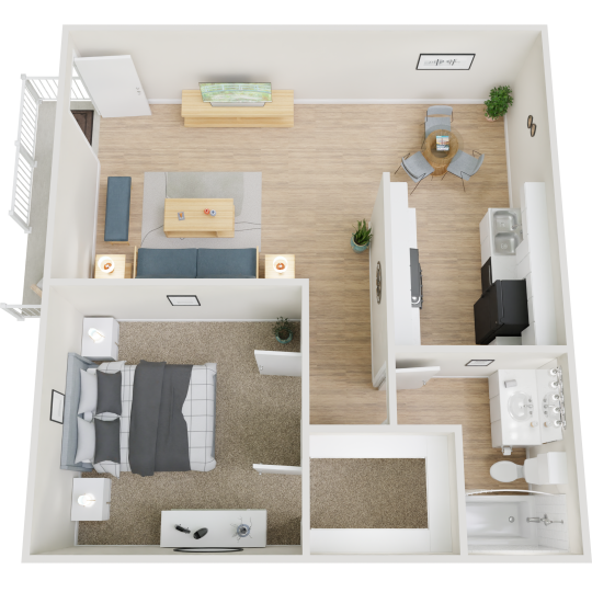 a room with a lot of pictures on the wall